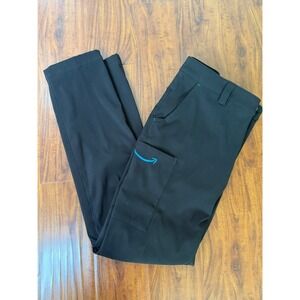 Amazon Uniform Cargo Pants Men's L (32-34) Black By Luly Yang Stretch Workwear